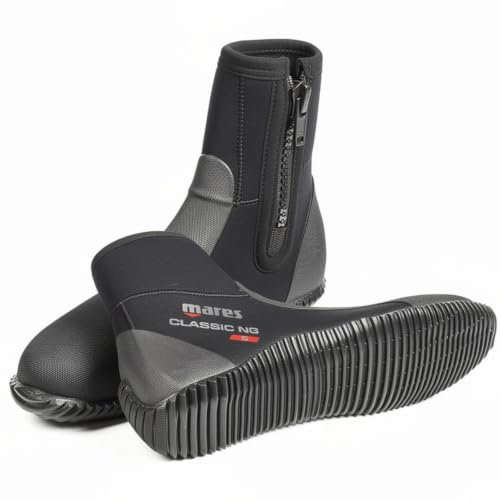 Mares Classic NG - 5mm Neopren Tauchschuhe, Robuste Gummisohle, für Flossen