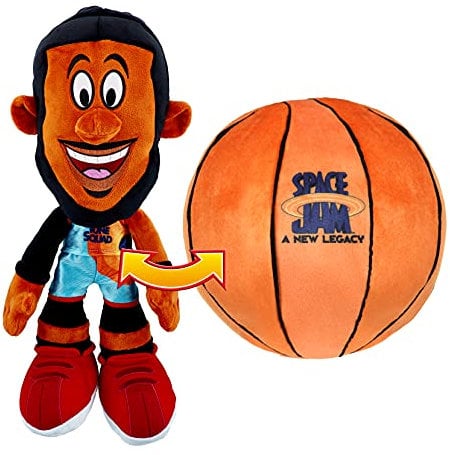Space Jam 2: A New Legacy Wende-Plüschfigur (30 cm): LeBron James und Basketball in einem, Sammelartikel, offizieller Merchandise zum Film