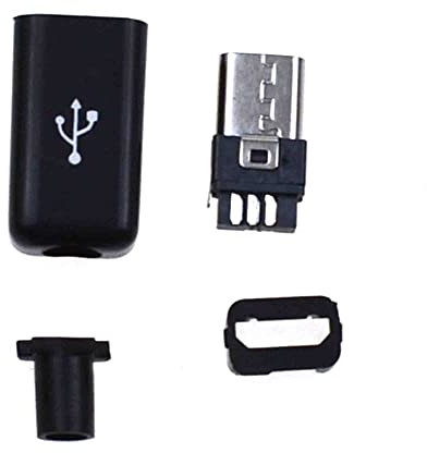 Reland Sun Lot de 10 connecteurs micro USB B mâle 5 broches à souder Connecteur USB 2.0