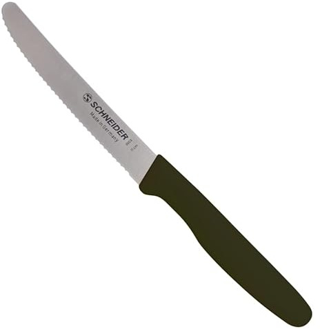 Schcneider 260820 Universalmesser, Welle, Grifffarbe: Schwarz, 11 cm Länge