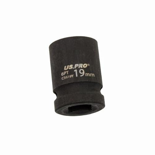 US PRO Tools 19mm Impact Socket 1/2 Drive 6 Point Single Hex 3821