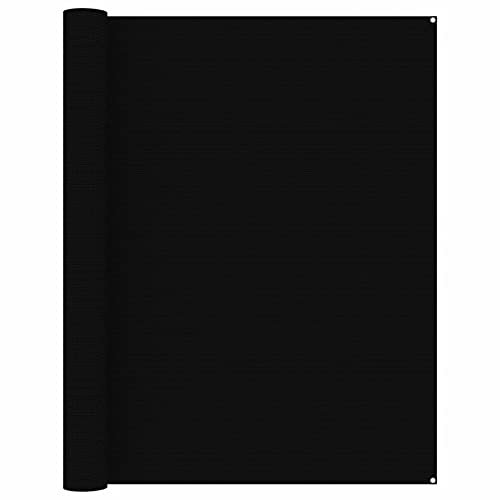Mogou Zeltteppich, Vorzeltteppich, Camping Plane, Teppich Für Camping Vorzelt, Bodenplane Zeltunterlage, Camping Teppich Outdoor, 250x500 cm Schwarz