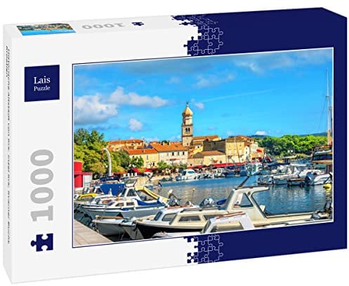 Lais Puzzle Historische Altstadt von Krk. Insel Krk, Kvarner Bucht, Kroatien 1000 Teile