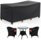 Armorget Garden Furniture Covers 125x63x74 cm, 600D Heavy Duty, Garden Furniture Covers Waterproof , Tear-resistant, Windproof, Anti-UV, Outdoor Table Cover with Air Vent, Buckles, Drawstring