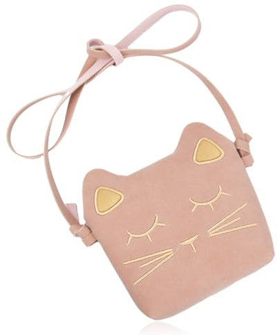 Chstarina Mini Sac à Bandoulière pour Filles, Sac à Main de Mignonnes Chat, Rose Princesse Mini-Sacs, Enfants Sac à Bandoulière pour Petite Fille de 3 à 8 ans