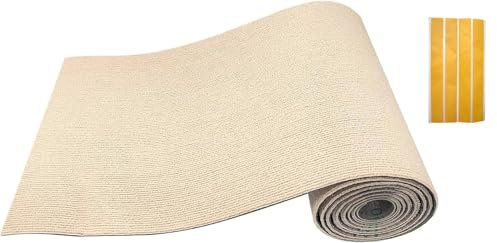 MIAOGE®[200cmx40cm] Selbstklebend Kratzteppich Katze Wand,Kratzmatte Katze,Kratzbretter Wand,Kratzbrett Katzen (Beige, 1 Stück)
