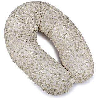 Ceba Baby® Stillkissen - Lagerungskissen für Babys - Schwangerschaftskissen aus 100% Baumwolle - XXL groß Seitenschläferkissen - 190 cm - Öko-Tex Standard 100 - Wald