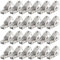 deleyCON 24x CAT 6a Connecteur Réseau RJ45 Sans Outil avec Connexion LSA pour Câbles D'installation Rigides Câble LAN Blindé 10 Gbit/s Connecteur de Câble Réseau Boîtier Métallique CAT6a