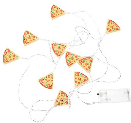 MAGICLULU 20 Pizza Lichterkette Lichterkette für Schlafzimmer Geburtstag