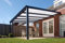 Terrassendach Terrassenüberdachung BOSCO Bausatz mit Alu-Unterkonstruktion, Regenrinne und Montagematerial Stegplatte:Polycarbonat Solar-Control 4060 x 2500 (BxT)