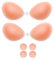 ANASH Sticky Bra, Stick on Bra for Women with 2 Nipple Covers, Women Silicone Strapless for Partywear,Weddings, Ideal for Off Shoulder (UK, Cup & Band, B, 2, Skin)