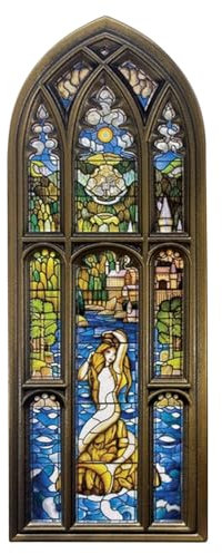 FaNaTtik Harry Potter Meerjungfrau Buntglas Fenster Sammlerstück Metallbarren