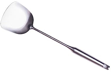 Alipis Espátula Inoxidable Wok Utensilio De Cocina con Mango Ergonómico y Resistente Al Calor para Salteados y Servir Alimentos