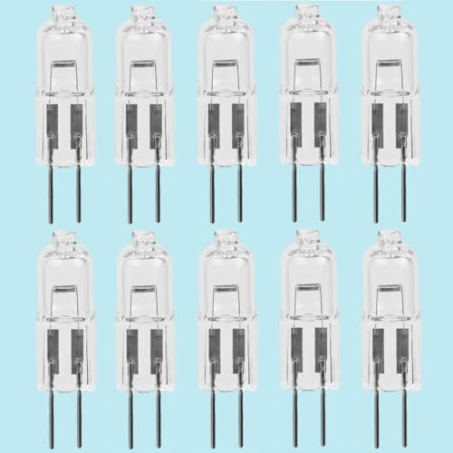 BULBEAWICK 10 x G4 6V Halogenlampen, 6V 5W 15W G4 Beleuchtung 35W Warmweiß JC Typ G4 6V-20W