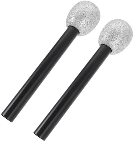 MUSISALY 2pcs Bubble Microphone Props Toy Microphones for Boys and Girls Retro Fake Toys Karaoke Accessory for Party Decorations