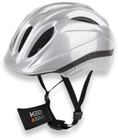 KED Meggy II K-Star Kinderhelm Für Fahrrad Mit Integriertem LED Licht Belüftungssystem Insektenschutz Und Quicksafe Verstellsystem