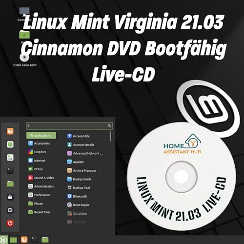 Linux Mint 21.03 Virginia Installations und Live-CD Boot-Medium DVD+R alle Versionen verfügbar (Cinnamon, Linux)