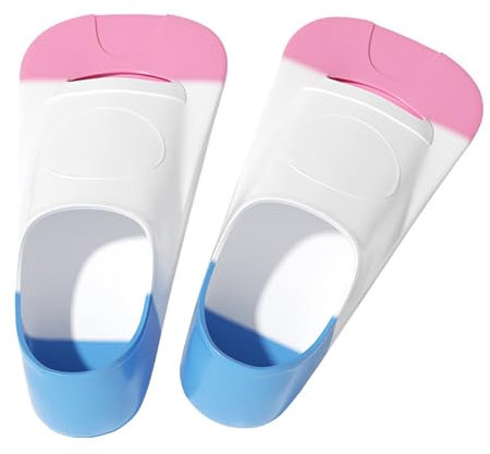 Pinne da nuoto, set di pinne in silicone, attrezzatura da immersione, borsa a rete, stabilità della presa, rosa, per esercizi in piscina in apnea, adulti, bambini, ragazzi e ragazze