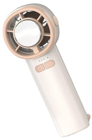 Wezalget Ice Cooling Fan,Digital Display Handheld Cool Fan - Rechargeable Cooling Gadget High-Speed Semiconductor Cooler for Home Beach Outdoor Construction Site Gym Travel Walking Camping