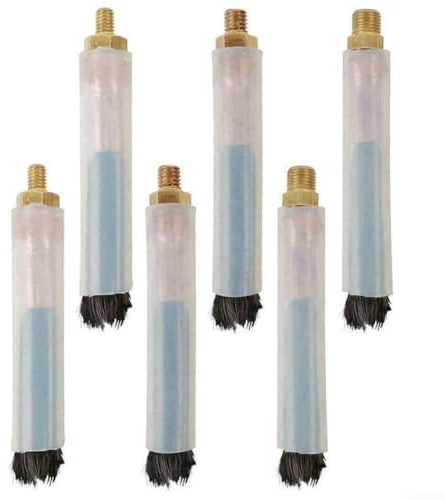 M6/M8/M10 Kupfer-Kohle-Lötschweißreinigungsbürsten-Set, für WIG MIG MAG Aluminium Schweißnaht Perlenfugen Beizen Elektrolytische Poliermaschine Reiniger (M8)
