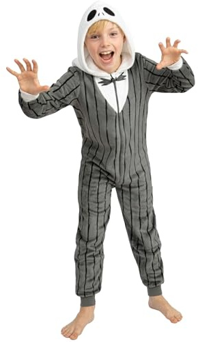 Disney Onesie, The Nightmare Before Christmas Boys Onesie, Jack Skellington Boys All In One Pyjamas, Ages 5 To 12 Years