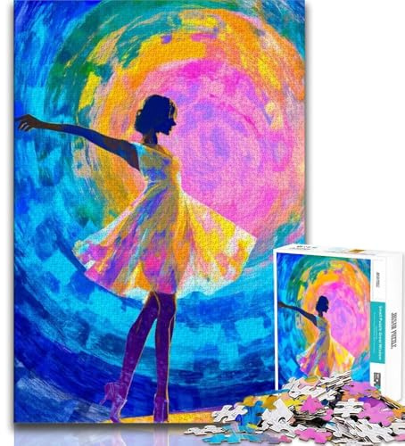 Puzzles Buntes Ballett-Puzzle 1000 Teile für Erwachsene ab 14 Jahren unmögliches Spiel Erwachsene und Jugendliche (26x38cm)