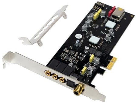 ZYHARUKO ST113 PCIe Soundkarte SSS1700 Chip Low Profile Halterung für Studio Live Streaming Heimkino Studio Soundkarte