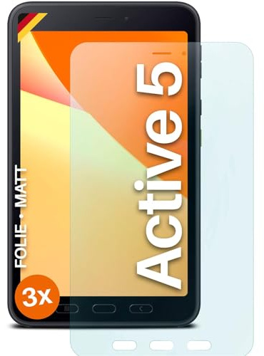 moex FlexProtect Schutzfolie matt kompatibel mit Samsung Galaxy Tab Active5 Folie gegen Reflexionen, Anti Reflex Displayschutz, matte Displayfolie, robust und Kratzfest – 3 Stück
