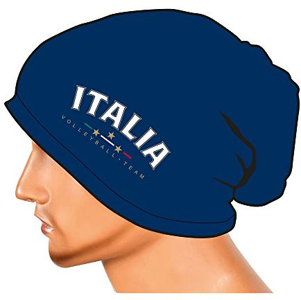 Errea Cappello/Cuffia Ufficiale della Nazionale Italiana Pallavolo, Colore Blu