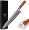 Sunlong Chef Knife Pro Cuchillo de cocina de 12 pulgadas, japonés VG10 Super Steel 67 capas Damasco-navaja de afeitar, mango ergonómico de palo de rosa SL-DK10413R
