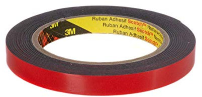 Doppelseitiges Hochleistungsklebeband 3M 5952F universelles Acrylic Plus Klebeband schwarz 12mm x 4 Meter