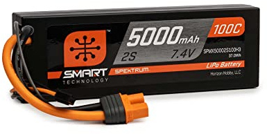 5000mAh 2S 7.4V 100C Smart LiPo Hardcase IC3