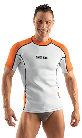 SEAC Fit Short, 2 mm Neopren-Kurzarmshirt, ideal als Tauchunterwäsche oder als Rash Guard zum Surfen und Schwimmen