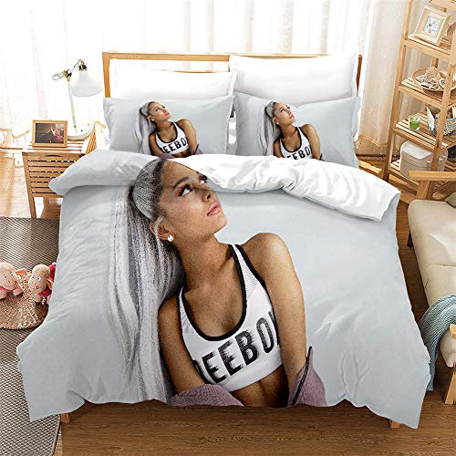Bettbezug Mit 2 Kissenbezügen Bettwäsche Mit Reißverschluss Mikrofaser Double Size Bettwäsche Set (Stil 01,200 x 200 cm)