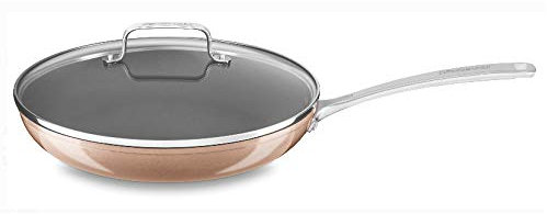 KitchenAid KC3H112KLTZ KitchenAid 12 Hard Anodized Non-Stick Skillet with lid