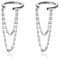 Reffeer 925 Sterling Silber Manschetten-Ohrringe für Damen, keine Piercing-Ohrringe, Helix-Ohrringe, Wickelohrringe (A-Silver)