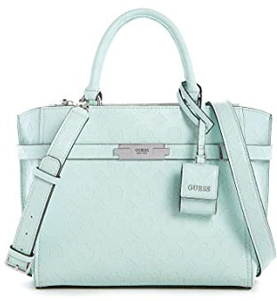 Guess Bea Society Satchel Pale Aqua