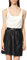 Vila Damen VIPEN Coated RW Skater Skirt - NOOS Rock, Black, XS