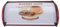Cabilock Brotkasten Metall Retro Brotbox Brotdose Brotbehälter Brot Aufbewahrung Box Kiste Knäckebrot Kekse Box mit Rolldeckel für Brötchen Backwaren Länger Frisch Rot