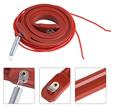 Calentador multifuncional Tira Acondicionador 80W 220V Caucho de silicona Tira calefactora Tubería Cinta calefactora Multiusos Tira calefactora Tubería para compresor de aire acondicionado, Motor