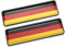 PTDecals 2 STÜCK Deutschland Deutsche Flagge Emblem Aufkleber Aufkleber für Fahrzeug Auto Auto Vordere Kotflügel Stoßfänger Seitenfenster Kofferraum Heckklappe 104,5 x 30 mm