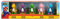 Nintendo Yoshi Figuren 5er Set, 6,5 cm