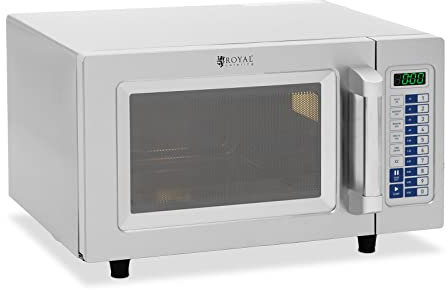 Royal Catering RC-MV-05 Microondas industrial Potencia: 1550 W Capacidad: 25 L Horno microondas profesional para hostelería Micro para gastronomía