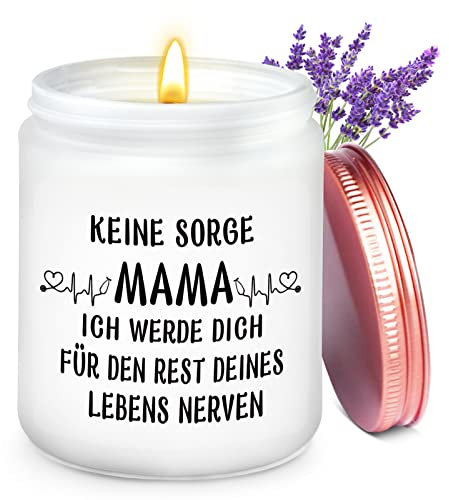 Geschenke für Mama, Geburtstagsgeschenk Muttertagsgeschenk für Mama von Tochter Sohn, Mama Duftkerzen, Mama Geschenk, Mutter Geschenk zum Muttertag Geburtstag Weihnachten (Lavendel)