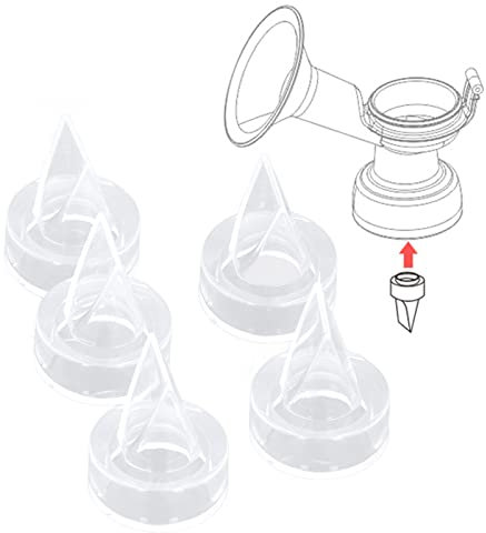 5 Stück Entenschnabelventile Kompatibel Duckbill Ventile Silikon Membran Kompatibel mit tragbare Brustpumpe, ersetzen Pumpenteile/Zubehör (5-teiliger Satz)
