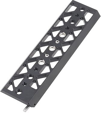 FOTGA 8 Zoll / 203 mm Leichte Schwalbenschwanz Brückenplatte, untere Stativ-Grundplatte Schwalbenschwanzplatte Stativhalterung für Tilta Standard Kamerakäfig