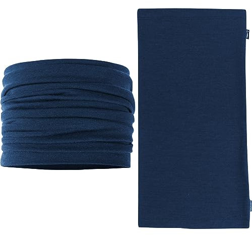 Löffler Multifunctional Merino Schlauchtuch, Dark Blue, ONE Size