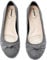 Veittes Women's Wide Width Flats Shoes - Ladies Cute Round Toe Slip-on Fashion Bow Ballet Shoes.(2109004-2310,GR/MF,UK8.5 Wide)