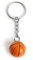 NISCAYA Mini porte-clés ballon de basket 3D en résine à suspendre pour les fans de sport, Orange, F