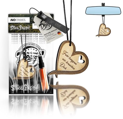 Auto Duft Lufterfrischer Holz | Verschiedene Motive | Duftbaum Auto Aufhänger Diffusor | Luxus Duft Auto Parfüm | Geschenke für Männer Frauen | Inkl. 5ml Duftspray Duftnote Girls Night (Road Trip)